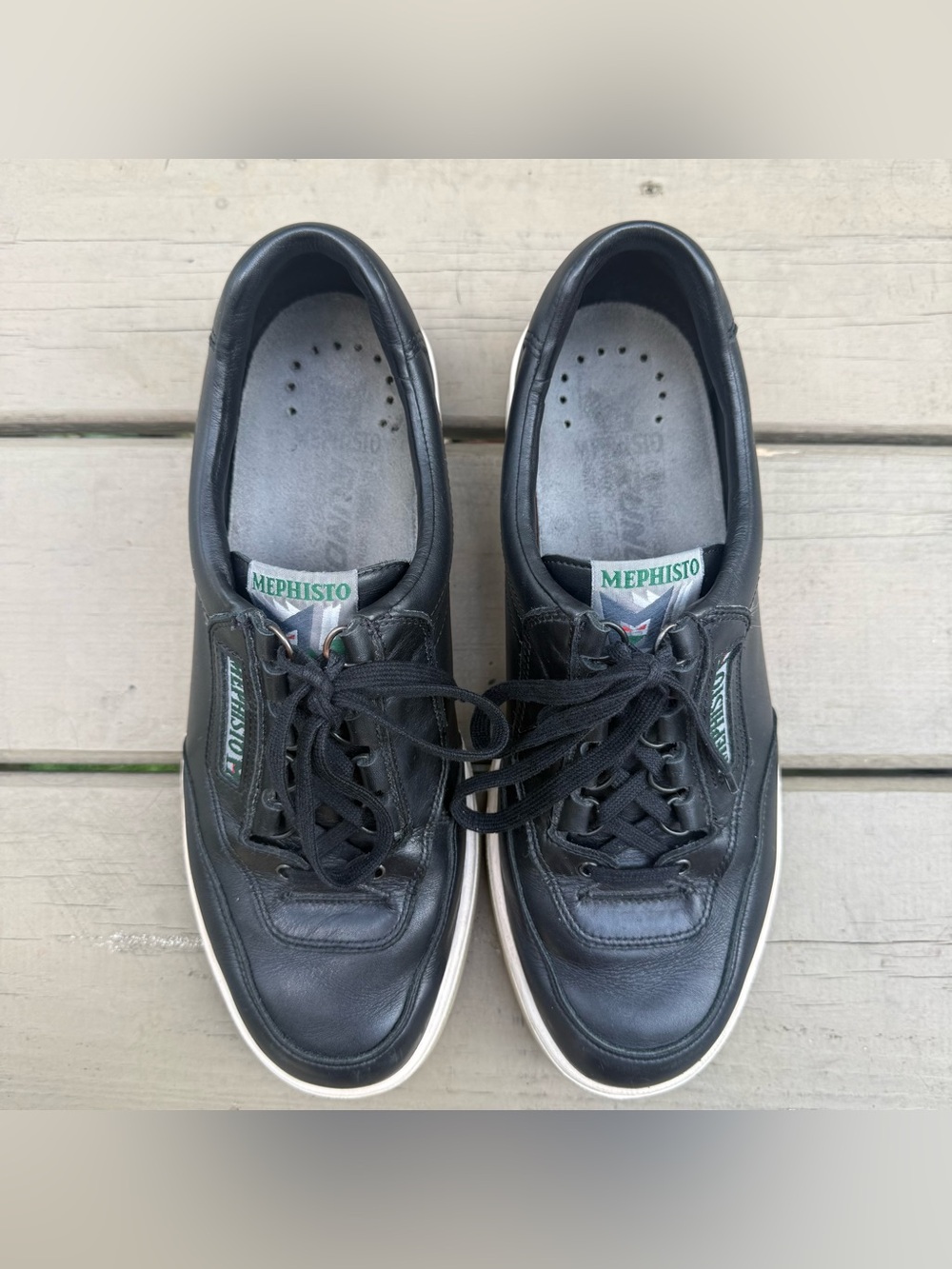 Mephisto Match sneakers in black leather size 10.5 - Picture 9 of 15